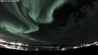 Kiruna Swedish lapland Northern Lights November 10th [upl. by Hcahsem]