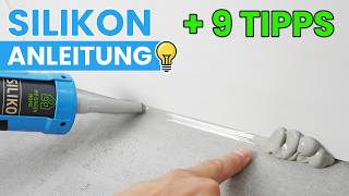 Silikon richtig ziehen Anleitung für perfekte Silikonfugen 9 Tipps [upl. by Nath]