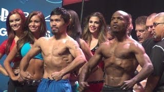 BRADLEY VS PACQUIAO 2 WEIGH IN FEATURING JULIO CAESAR CHAVEZ SR [upl. by Souza]