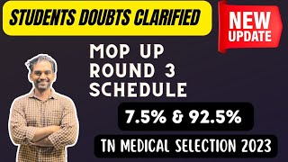 Mop up round  Round 3  TN Medical Selection 2023 update [upl. by Linson]