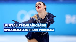 ⛸ Incredible Performance by Kailani Craine  Short Program Highlights  Figure Skating Beijing 2022 [upl. by Lindemann581]