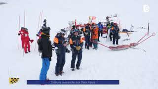 Reportage  Exercice avalanche aux 2 Alpes [upl. by Buyse]