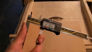 Table Saw Sledge Accuracy Test  Five Cut Method [upl. by Ylrebmi]