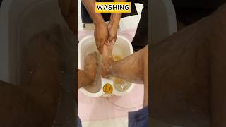 Pedicure for the first Time pedicure ytshorts mensgrooming ashortaday shortsindia [upl. by Leahci525]