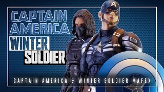 MAFEX「CAPTAIN AMERICA Stealth Suit amp WINTER SOLDIER 」Dignas Figuras De La Mejor Película Del MCU [upl. by Clothilde]