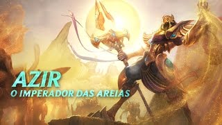 Campeão em Destaque Azir o Imperador das Areias  Mecânica de jogo  League of Legends [upl. by Marga]