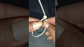 cable tie use without cutting cable tietricks shortvideo [upl. by Samid]