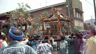 上総湊の祭り ２０１４ 仲町屋台と神輿２ [upl. by Merrili356]