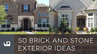 50 Brick And Stone Exterior Ideas [upl. by Anividul]