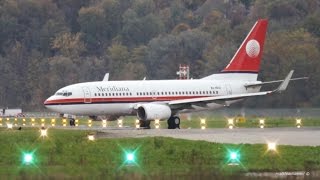 Great Visual Approach Meridiana Boeing 737700 Landing amp TakeOff SSC Napoli [upl. by Javier]