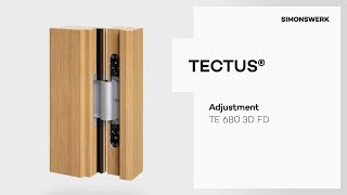 TECTUS TE 680 3D FD  Adjustment [upl. by Dalohcin]