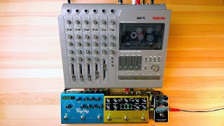 Tascam 424 ElectroHarmonix Pulsar Digitech Whammy 5 Strymon Volante and BigSky  Tremolando [upl. by Akinohs]