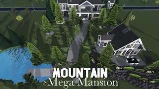 Mountain MEGA Mansion Bloxburg Speedbuild [upl. by Mazonson538]