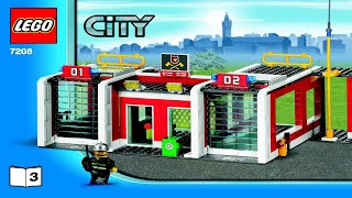 LEGO instructions  City  Fire  7208  Fire Station Book 3 [upl. by Iatnohs]