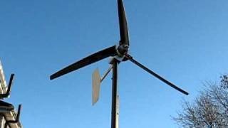 Eigenbau Windgenerator mit Nabendynamo und Rohrfluegel Homemade wind turbine [upl. by Star267]