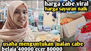 harga cabe dan sayuran viralpasar induk cibitung 5 ok 2024 [upl. by Revlys]