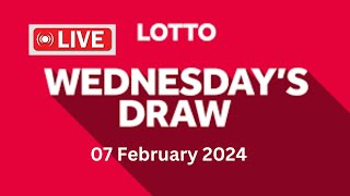 The National Lottery Lotto draw live results from Wednesday tonight 07 February 2024  lotto live [upl. by Banquer]