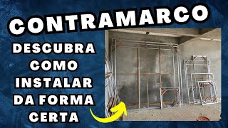 Como instalar o contramarco Instalando esquadrias de alumínio da forma correta esquadrias [upl. by Einra]