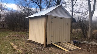 DIY Low cost pallet shed How I Built a pallet shed [upl. by Ahsa]