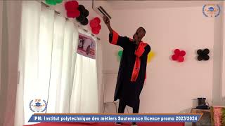 Institut polytechnique des métiers Soutenance licence promo 2023 SOULEYMANE DIALLO [upl. by Sillad50]