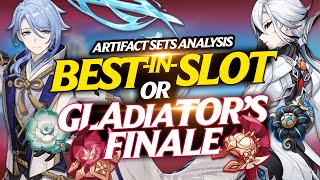 GLADIATORS FINALE For Arlecchino is WAY BETTER  Artifact Set Analysis  Genshin Impact [upl. by Jobina]