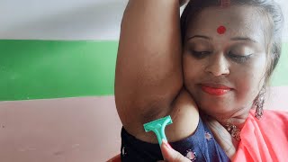 Step By Step Underarm Hair Shaving Process Video By Razor At Home Watch Full Video [upl. by Camarata]