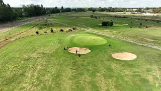 Golf de MaisonsLaffitte  drone aerial video  hole03 [upl. by Yevol]