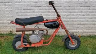 Vintage Keystone 2 Stroke Mini Bike Two Stroke TAZ MOTOR [upl. by Arley]