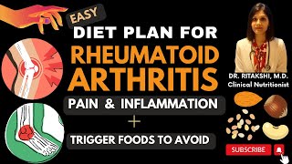 Diet Plan to Treat Rheumatoid Arthritis Pain and Inflammation  Trigger Foods NEVER to Eat [upl. by Minne]