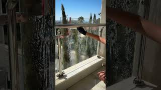 Window cleaning cleaningmotivation cleantok cleaning windowcleaning cleaningtips [upl. by Assillim440]