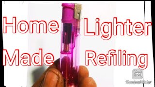 how to refill a lighter at home homemade lighter refilling [upl. by Lavro]