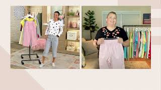 Quacker Factory Pull On 19quot Stretch Seersucker Capri Pants on QVC [upl. by Sauer]