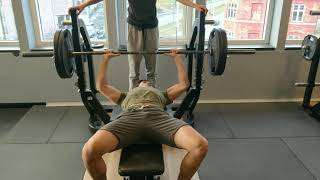 100 KG Bench Press 3 Reps [upl. by Aryn]