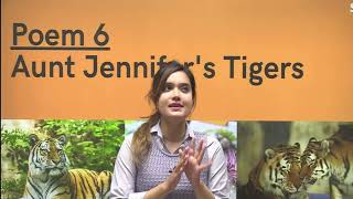 Aunt Jennifers Tigers  Poem explanation in Hindi  Flamingo  Class 12 cbse english NOTES [upl. by Keon]