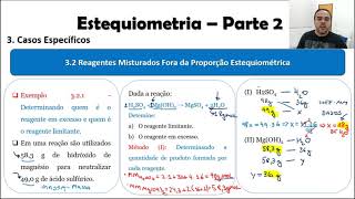 Estequiometria  Casos Específicos  Reagente Limitante  Parte 2A [upl. by Trinity659]