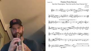 Pennies From Heaven Transcription Stan Getz [upl. by Ludovika]