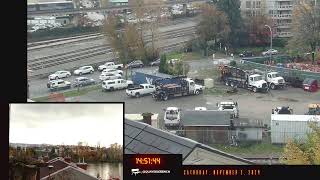 🔻LIVE RAIL CAM🔻  🇨🇦  New Westminster  Fraser River Boats  Skytrain [upl. by Nirac]