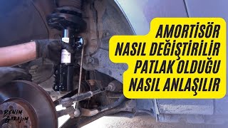 Ön amortisör ve takozu nasıl değiştirilir [upl. by Inalel]