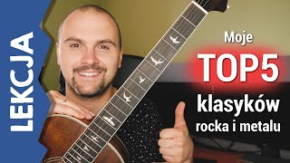 🎸TOP5 klasyków rocka i metalu na gitarze akustycznej Jak zagrać  taby PRS P20E Parlor [upl. by Idoc]