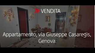 Genova vendita quadrilocale con cantina via Giuseppe Casaregis [upl. by Naihs727]