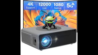 AUN AKEY7 MAX Pro Projector 12000 Lumen 2GB 16GB 5G WiFi 6 Bluetooth 5 300inch Movie Theater [upl. by Kern]