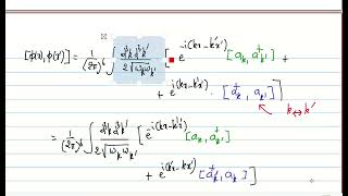 QFT 14 Commutators for the free scalar field and operators creation and annihilation [upl. by Adnalram]