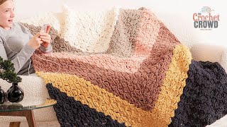 Giant Chevron C2C Corner to Corner Blanket [upl. by Norabal]