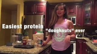 3 ingredient protein doughnuts [upl. by Airot]