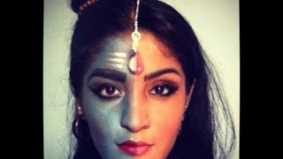 Indian MytholgyShiv Ardhnarishwar inspired makeup tutorial [upl. by Gaivn]