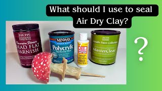 What to use to seal Air Dry Clay and Polymer Clay airdryclay polymerclay [upl. by Mosra]