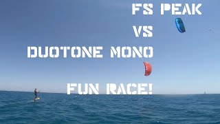 FS Peak vs DUOTONE Mono funrace kitefoil [upl. by Gnuhn270]