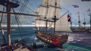 Ultimate Admiral Age of Sail Battle of Camperdown Britain Campaign My Play 30 [upl. by Ahsiri584]