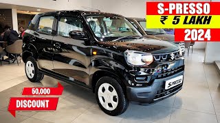 Maruti SPresso New Model 2024 सिर्फ़ ₹5 लाख Maruti S Presso Review Hindi [upl. by Nylehtak252]