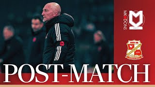 Ian Holloway on defeat to MK Dons  Swindon Town Football Club [upl. by Flemming]